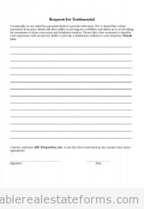 TESTIMONIAL LETTER